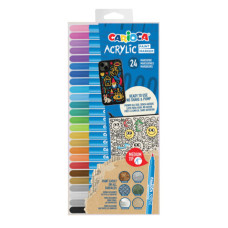PENNARELLO A VERNICE CARIOCA PUNTA MEDIA IN CONFEZIONE DA 24 COLORI ASSORTITI.