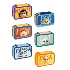 PELIKAN PORTAPENNE 3 ZIP COMPLETO HAPPY ANIMALS FANTASIE ASSORTITE