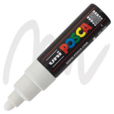 UNI POSCA PC-7M PENNARELLO A VERNICE PUNTA GRANDE BIANCO PC-7M 4,5-5,5 MM