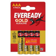 PILA MINI STILO AAA - 1,5V - EVEREADY GOLD- ALCALINA  - CONF. 4 BATTERIE