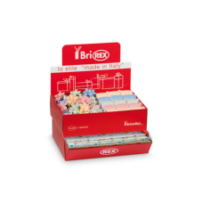 ESPOSITORE CON 100 FOGLI CARTA REGALO RASO 50 STELLE - 30 ROCCHETTI BRI REX FANTASIA PAPAVERI E FIORDALISI