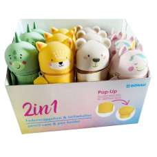 ESPOSITORE 12 ASTUCCI VERTIVALI IN SILICONE ANIMALS ASSORTITI