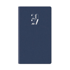 AGENDA 2027 SETTIMANALE TASCABILE 8X14 CM BLU