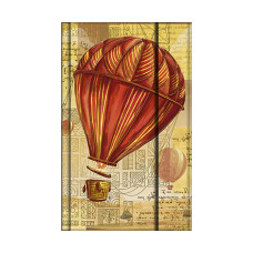 TACCUINO DA VINCI 9X14 CM CON DETTAGLI METAL E CHIUSURA MAGNETICA - 80 PAGINE - MONGOLFIERA