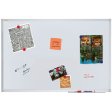 LAVAGNA BIANCA MAGNETICA IN ACCIAIO VALUELINE 90X60 CM